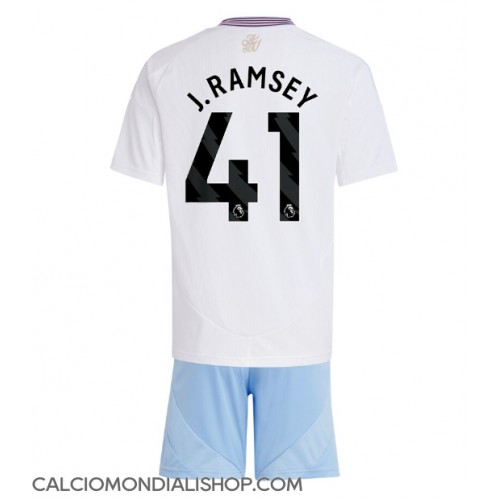 Maglie da calcio Aston Villa Jacob Ramsey #41 Seconda Maglia Bambino 2024-25 Manica Corta (+ Pantaloni corti)